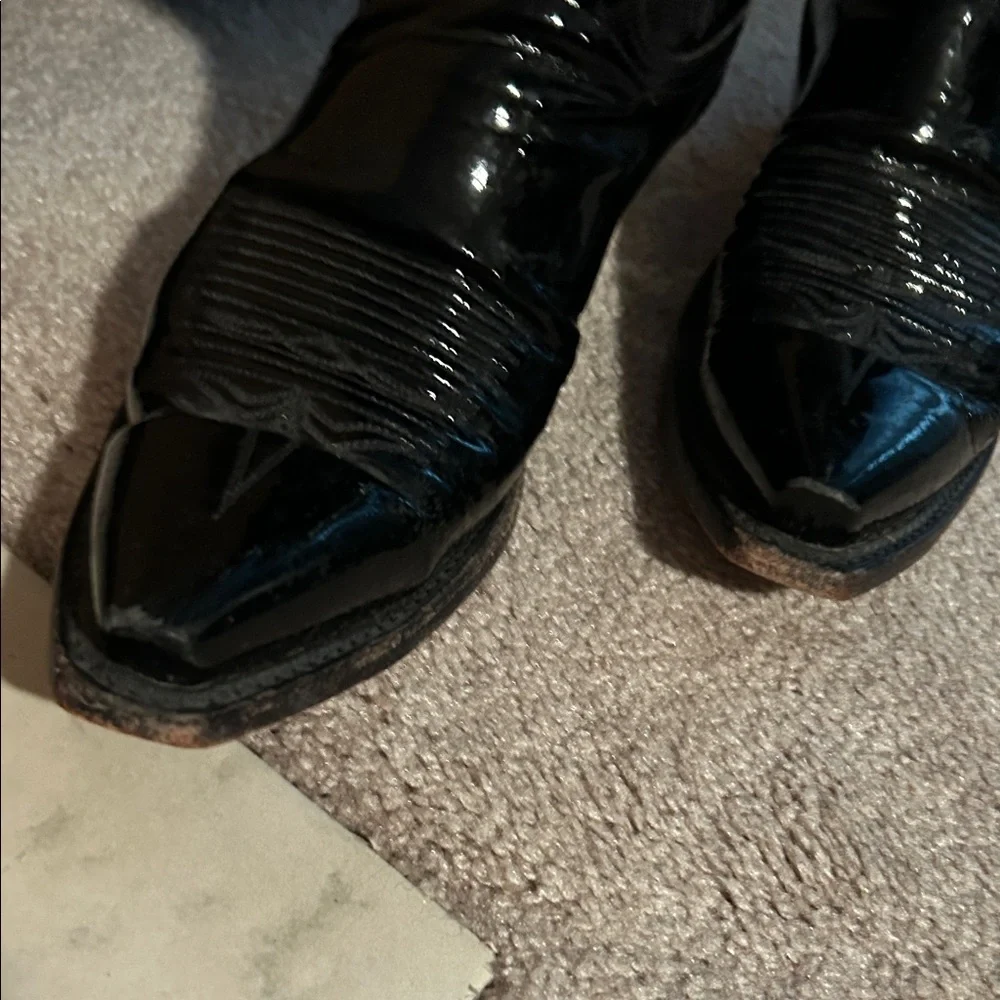 Lucchese 1883 black leather cowboy boots - Picture 3 of 6